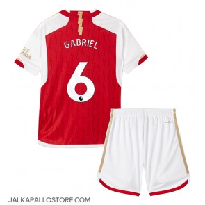Arsenal Gabriel Magalhaes #6 Kotipaita Lapsille 2023-24 Lyhythihainen (+ shortsit)